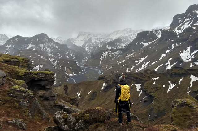 Thorsmörk IJsland winter hiking